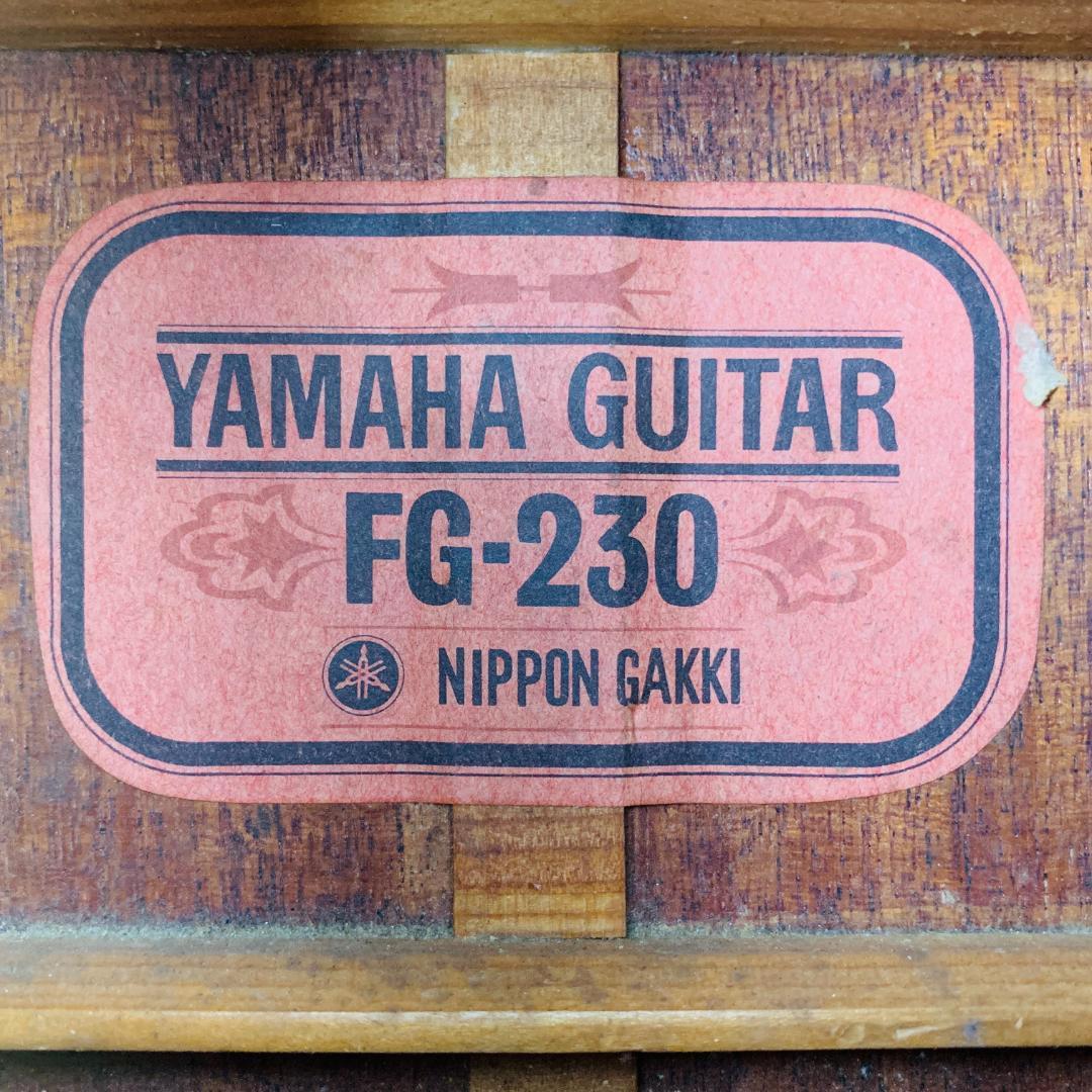 名機 赤ラベル ヤマハ FG-230 12弦ギター ハードケース付き【整備品