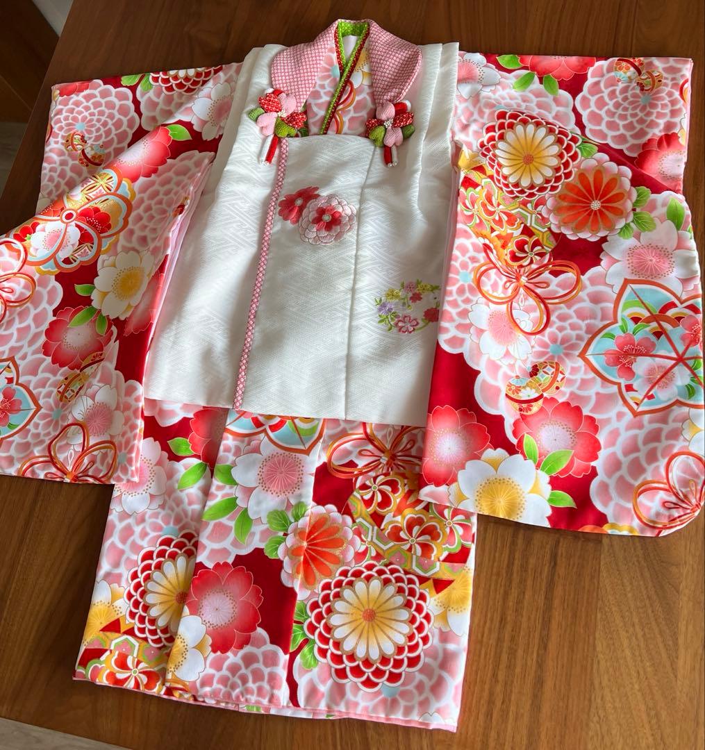 chi!さん専用　高級　式部浪漫　七五三　3歳　着物　 被布着セット