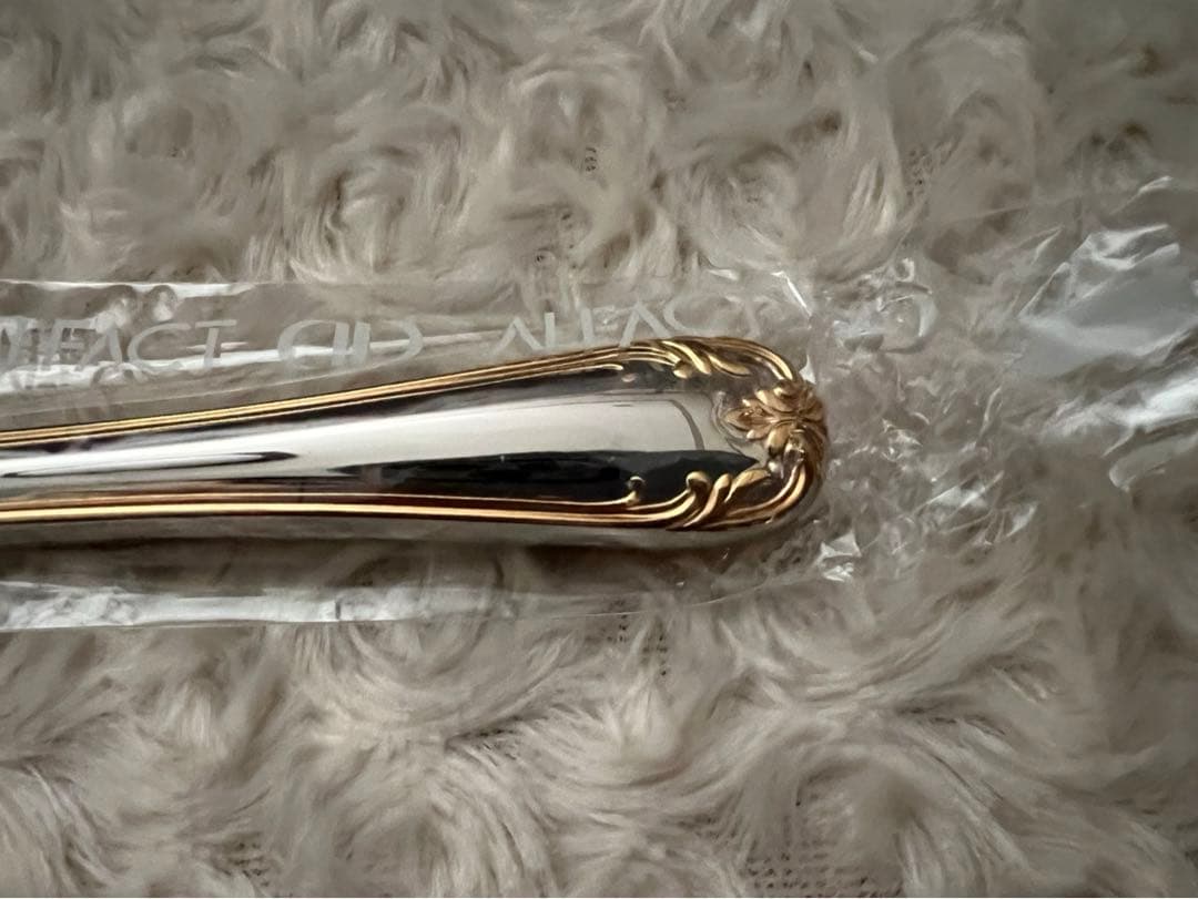 アルファクト　カトラリーセット　（金彩）フランシア 18-10 ディナーナイフ