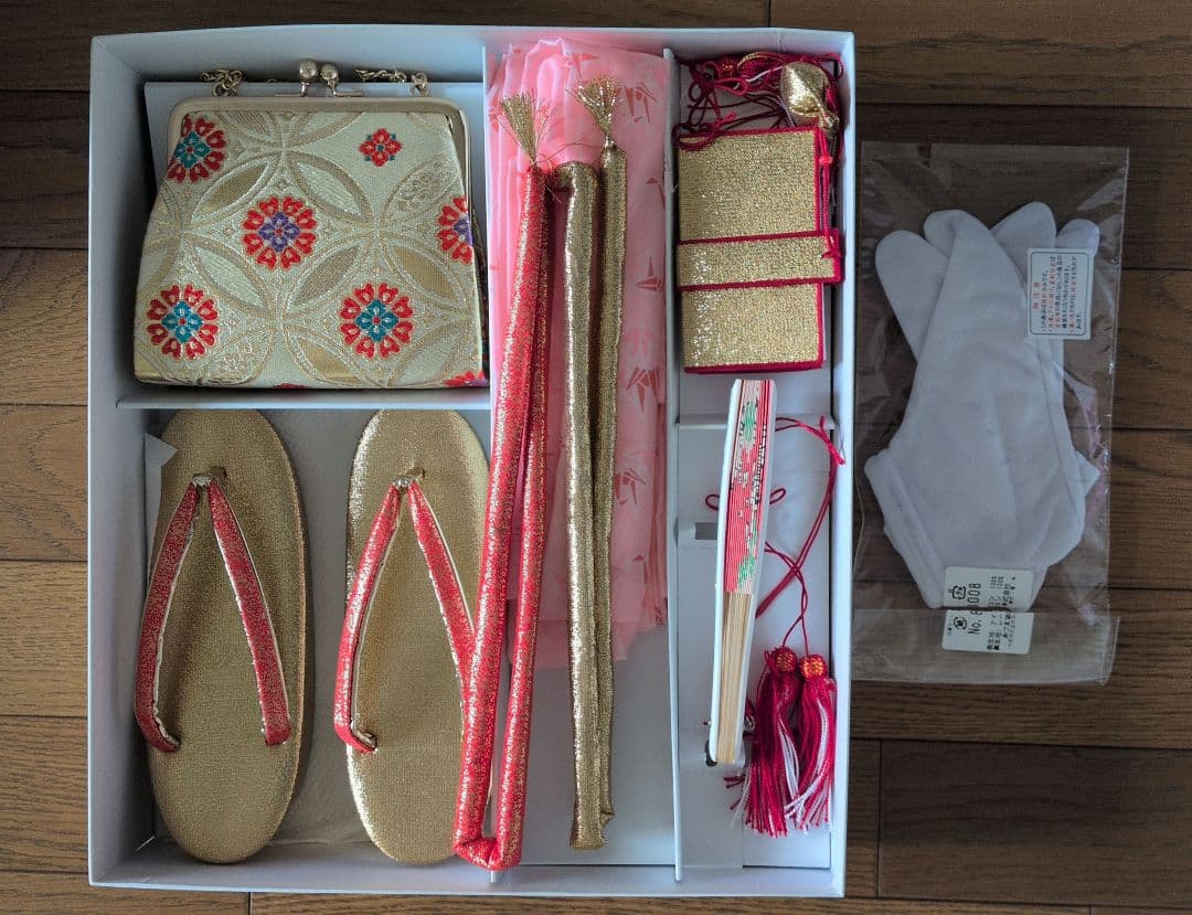 「タイムセール」七五三用 花柄 着物 水色 ピンク　正絹　呉服店