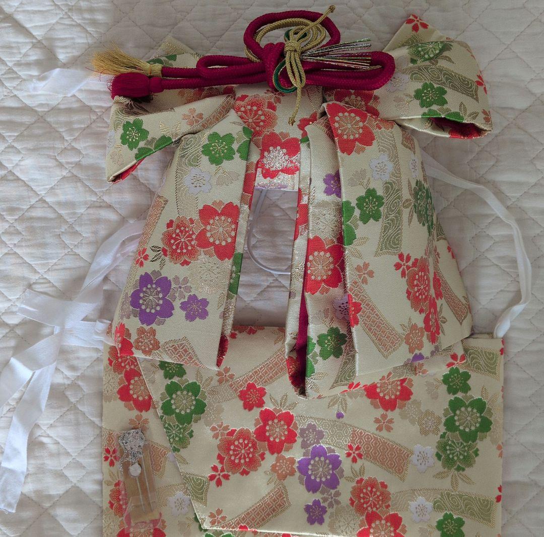 「タイムセール」七五三用 花柄 着物 水色 ピンク　正絹　呉服店