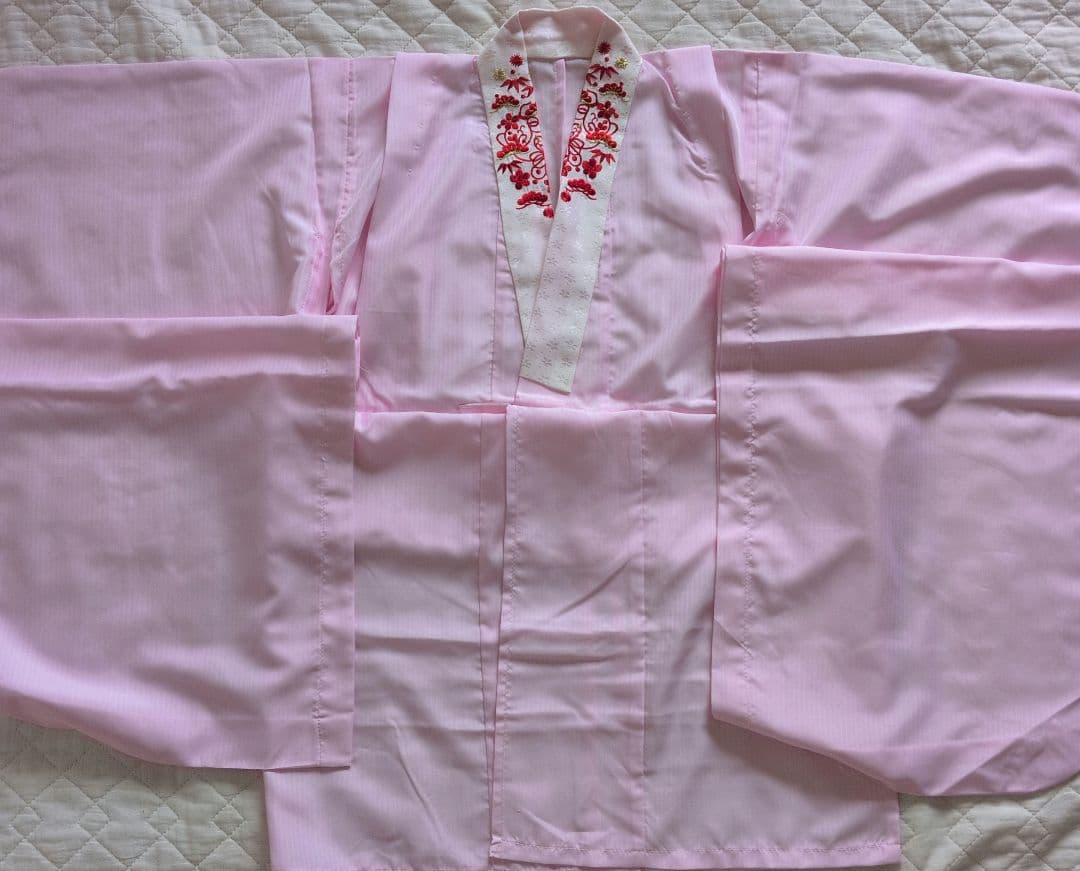 「タイムセール」七五三用 花柄 着物 水色 ピンク　正絹　呉服店