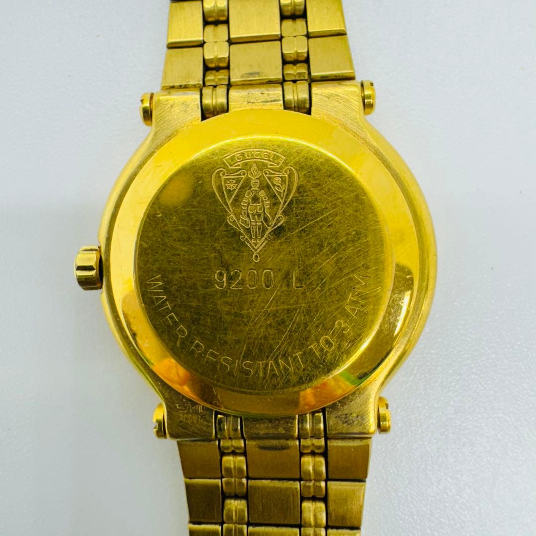 ✨GUCCI✨グッチ✨9200L✨デイト✨ゴールド文字盤✨レディース✨腕時計✨