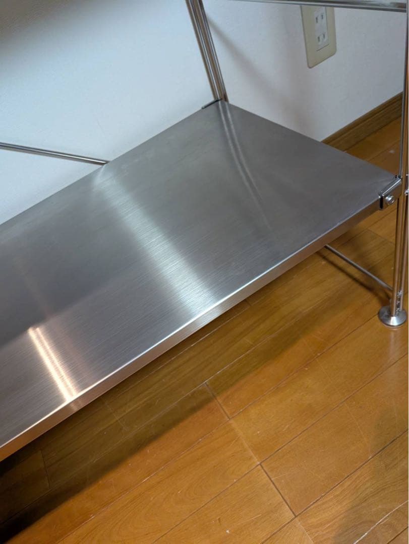■送料込■無印良品 ステンレスユニットシェルフ 棚 収納 アイアン家具