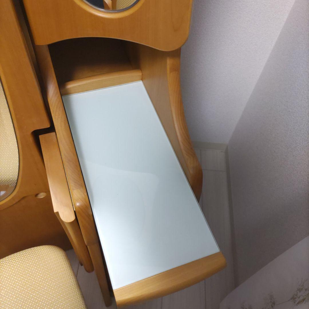 木目調 ドレッサー・鏡台 引き出し付き