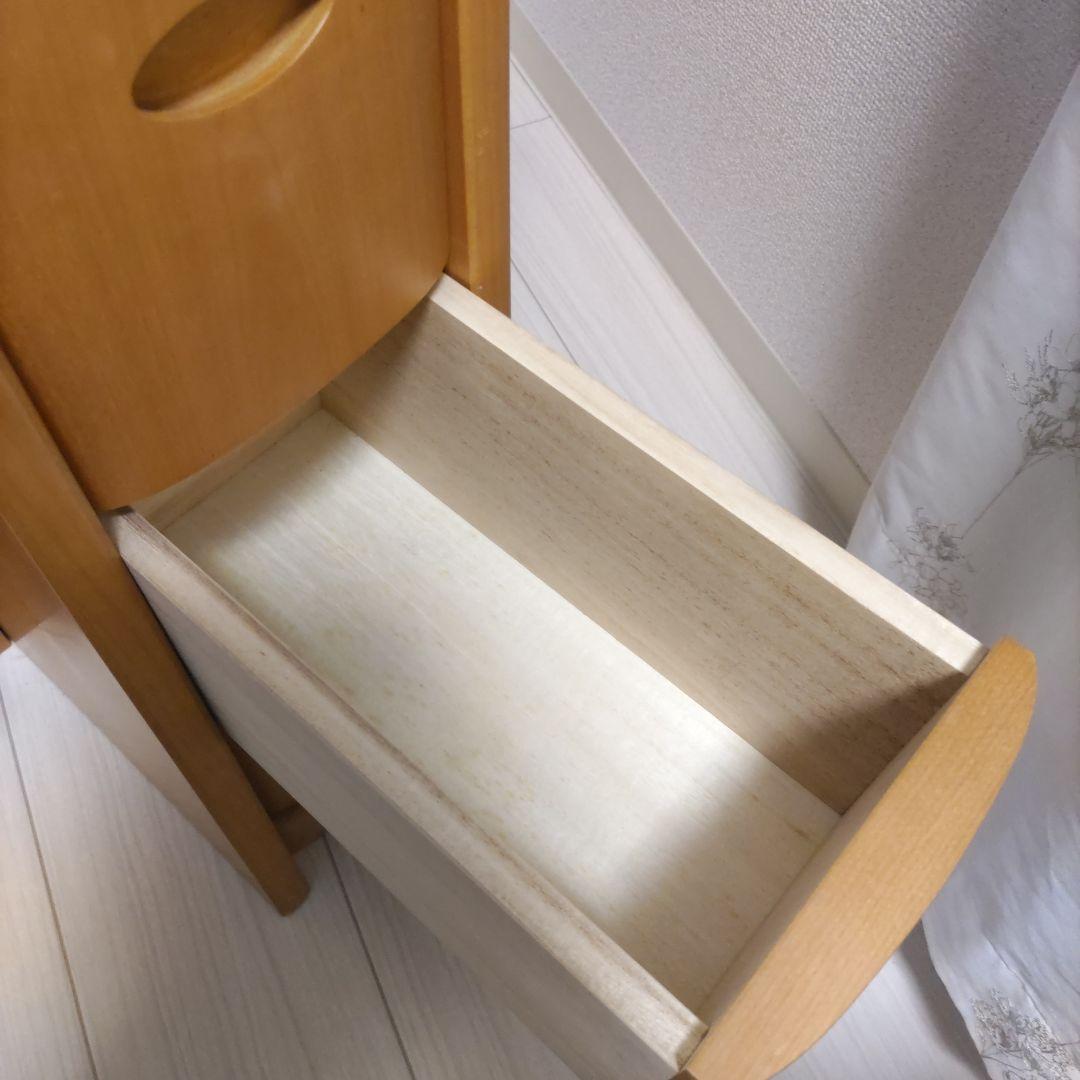 木目調 ドレッサー・鏡台 引き出し付き