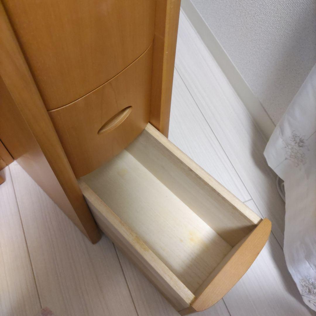 木目調 ドレッサー・鏡台 引き出し付き