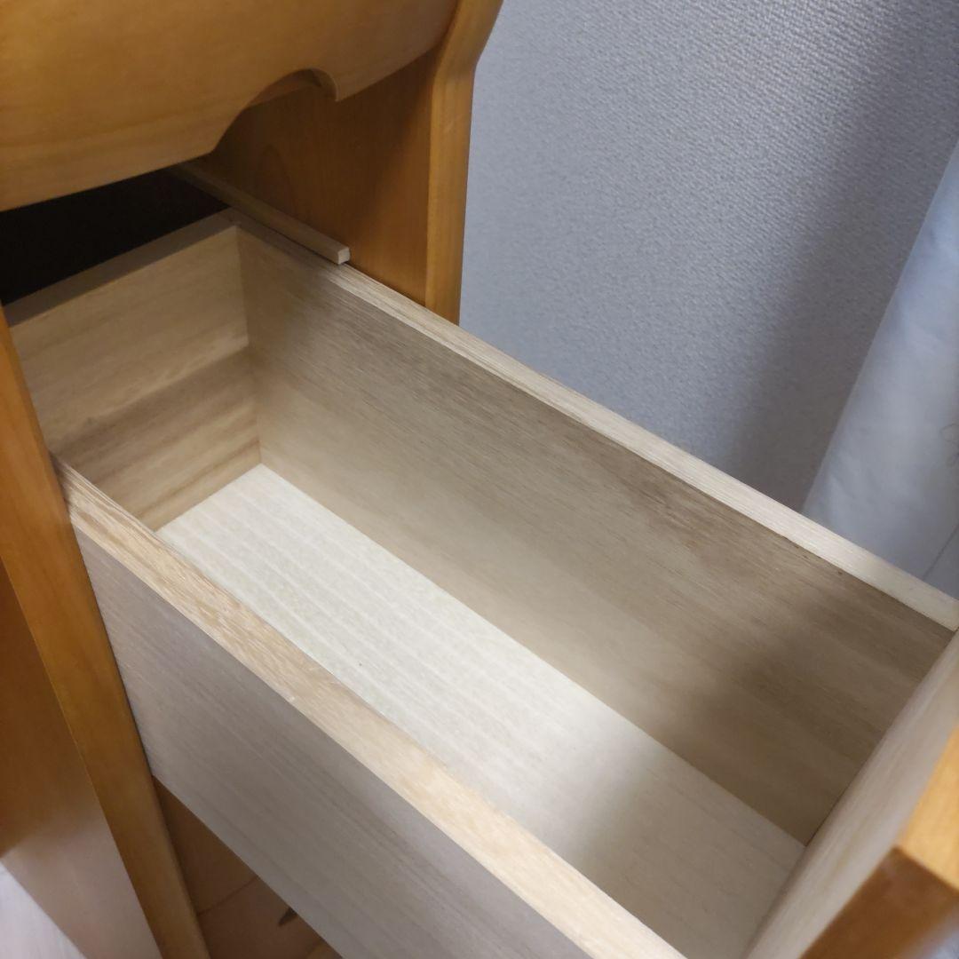 木目調 ドレッサー・鏡台 引き出し付き