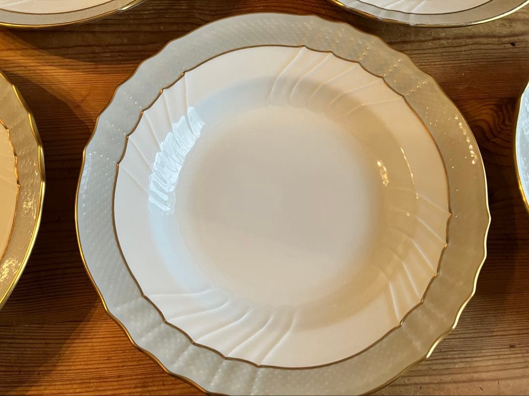 ジノリ　ベッキオグレース　23.5スーププレート×5