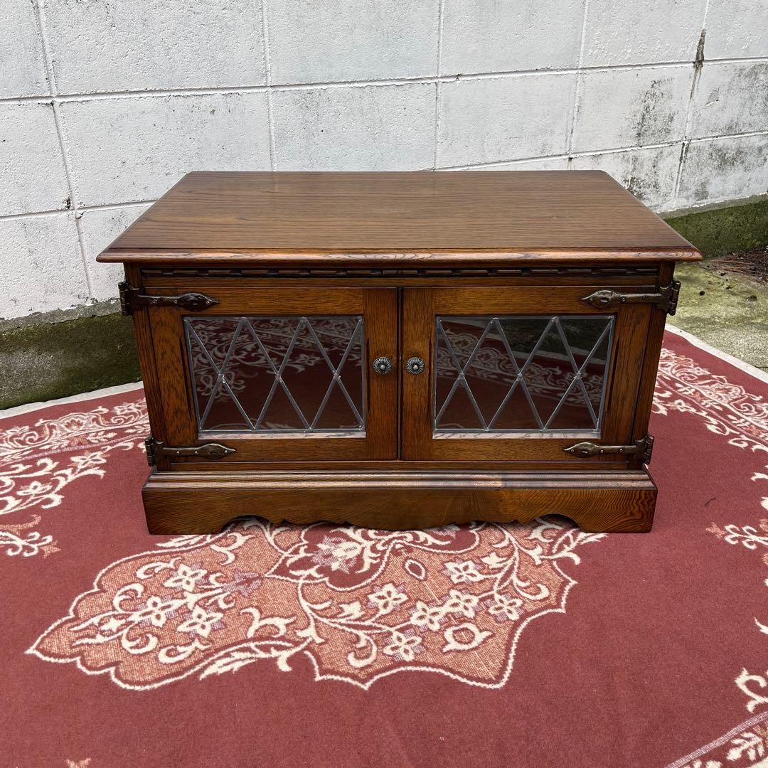 英国家具 ◾️Old Charm オールドチャーム 木製オーク材 テレビ台 収納棚