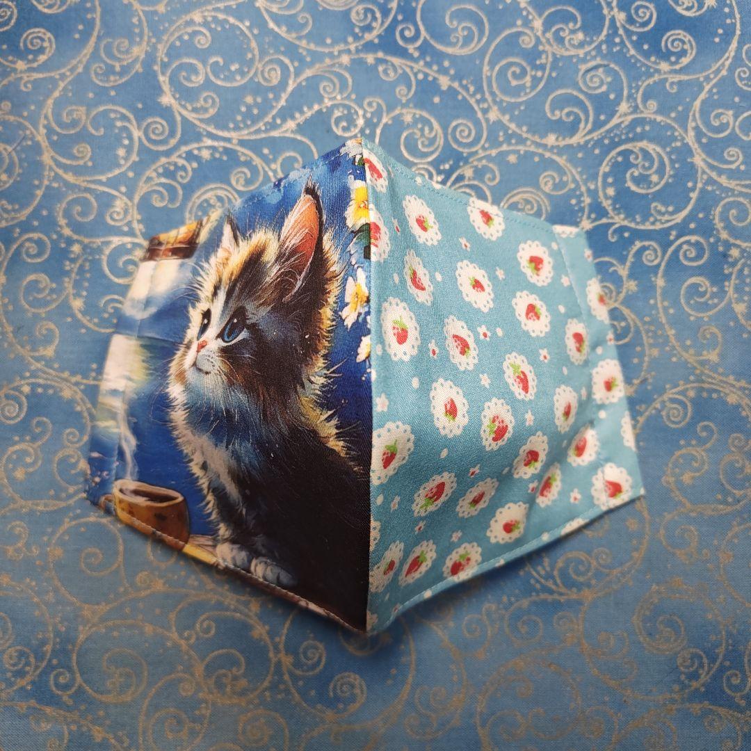 うきたん　ハンカチ　にゃんこさん柄