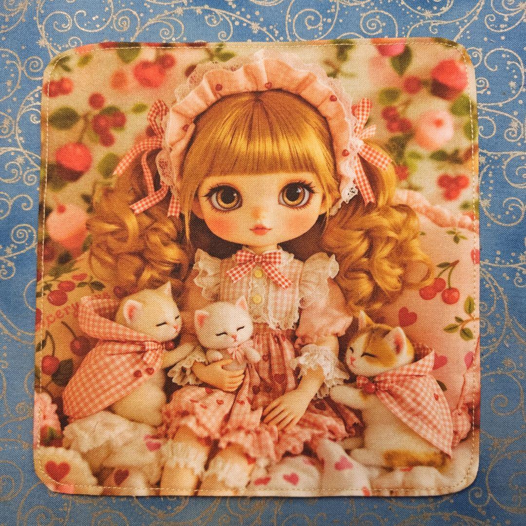 うきたん　ハンカチ　にゃんこさん柄