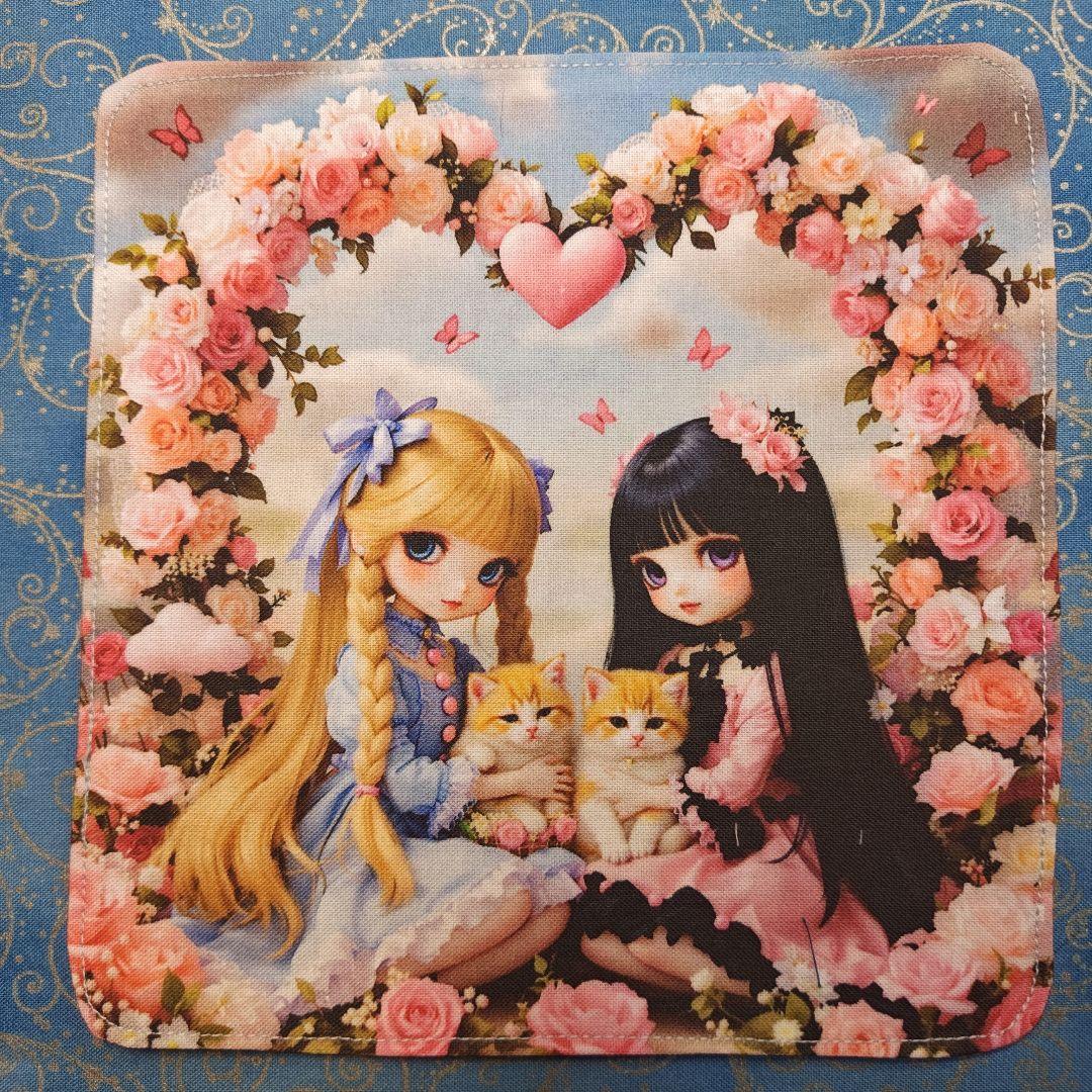 うきたん　ハンカチ　にゃんこさん柄