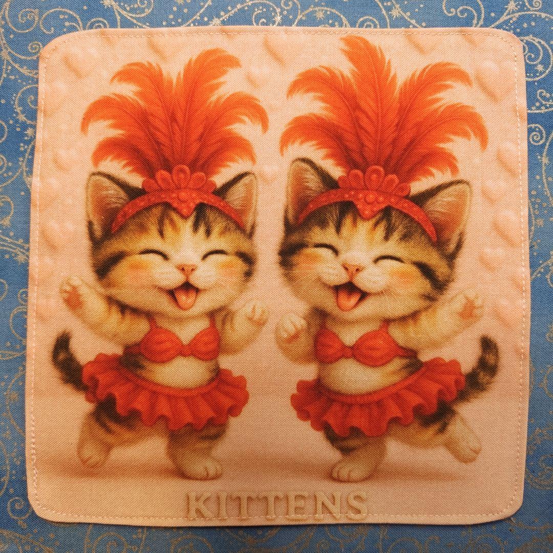 うきたん　ハンカチ　にゃんこさん柄