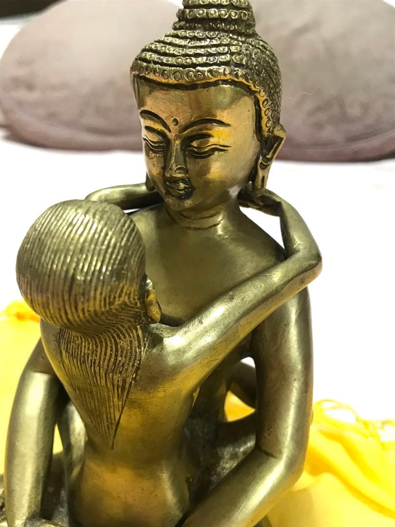 チベット密教/歓喜仏 高さ約16㎝ 約1kg/ヤブユム/シャクティ - メルカリ