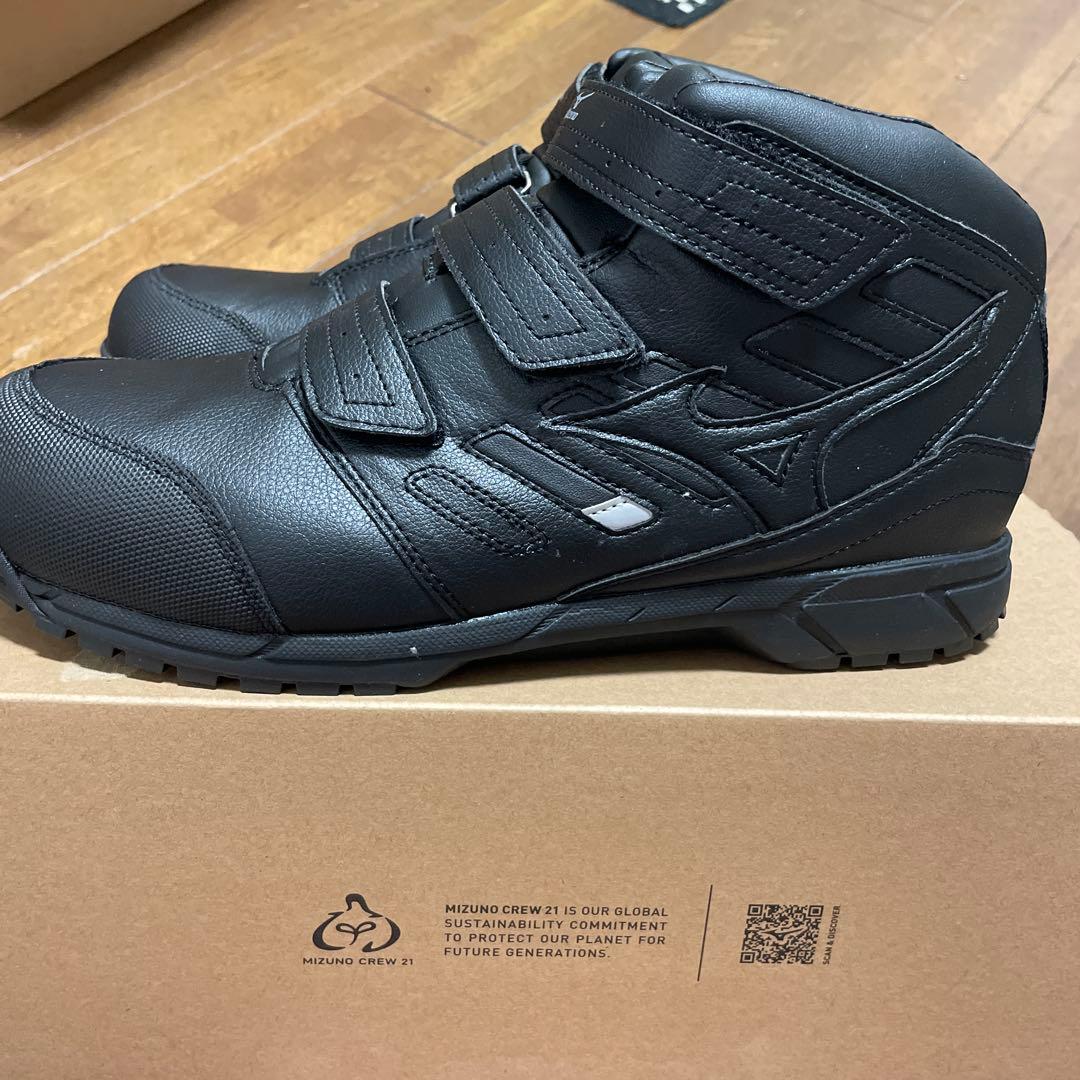 4 Mizuno 安全靴 ブラック ベルクロ 27cm 新品未使用