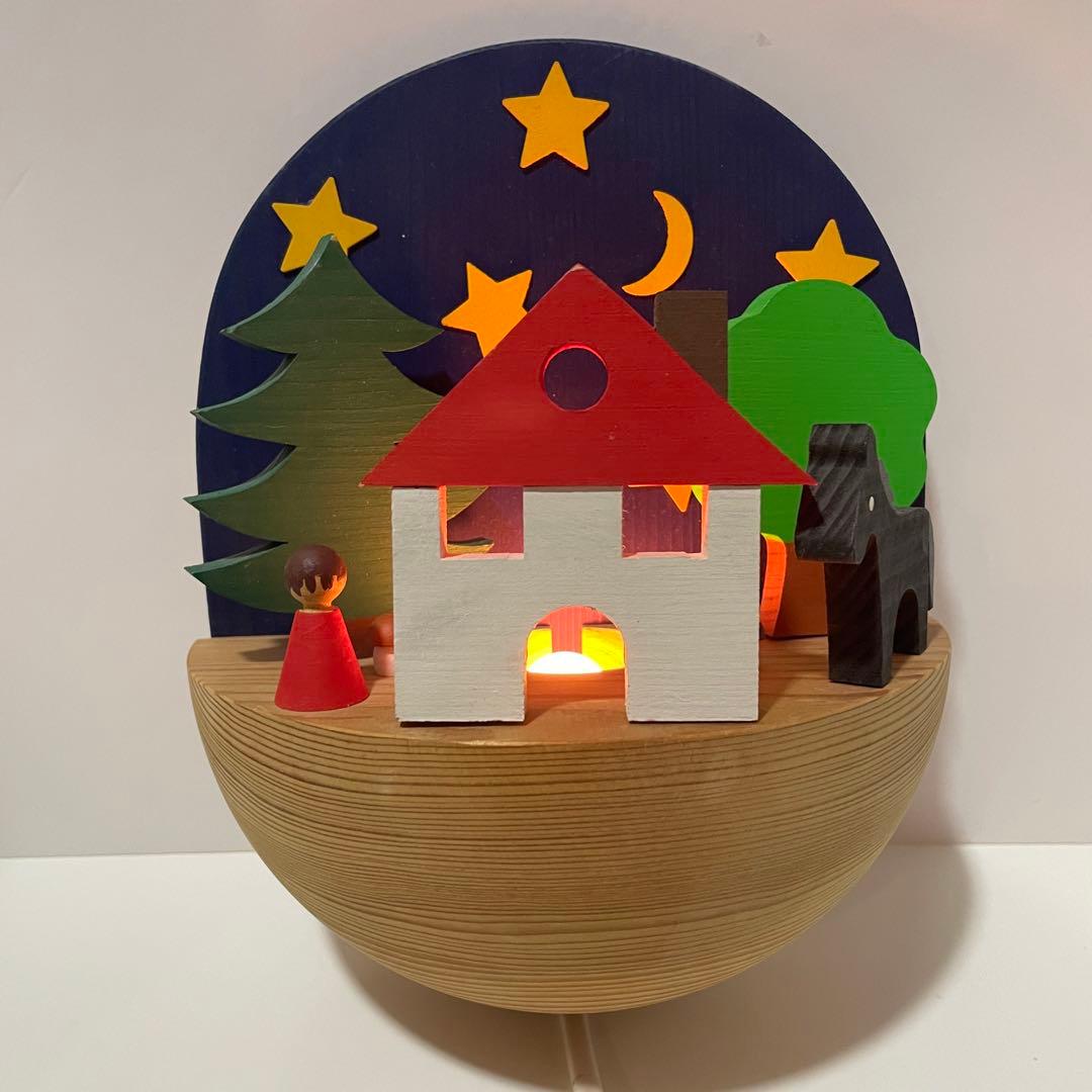 kiener キーナー社 スイス製 木製 色付 ナイトランプ