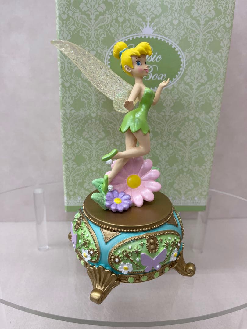 ティンカーベル オルゴール 花と蝶　ディズニーストア