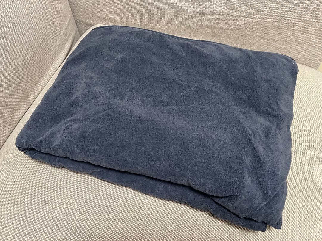 無印良品 敷パッド 掛布団カバー 枕カバー2枚 ダークブルー