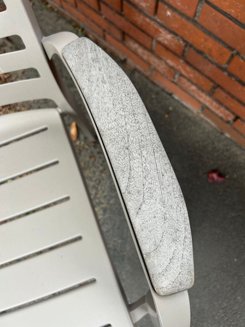 【美品】タカショー｜ガーデンテーブル｜チーク&ステンレス（チェア2個付）