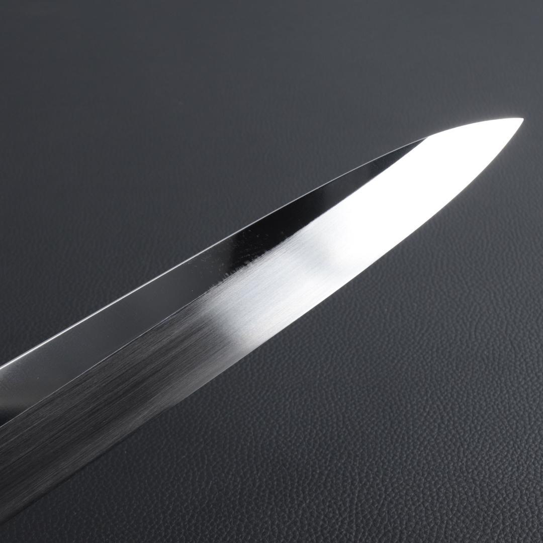 8402柳刃包丁尺一鏡面仕上げ刺身包丁刃は究極の切れ味 黒檀黒水牛白三本巻八角柄