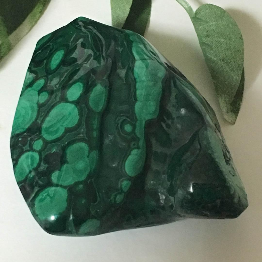 マラカイト原石(Brasil)(227g)インテリアストーン