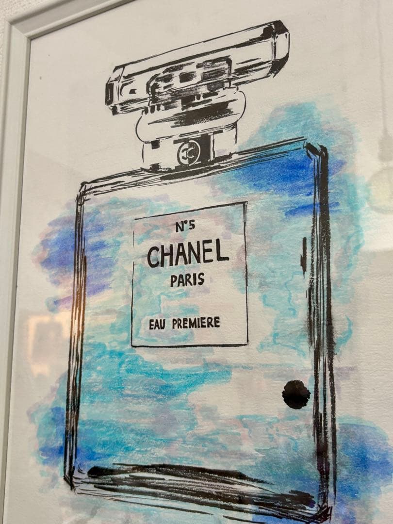 N°5 CHANEL PARIS 水彩画 手描き