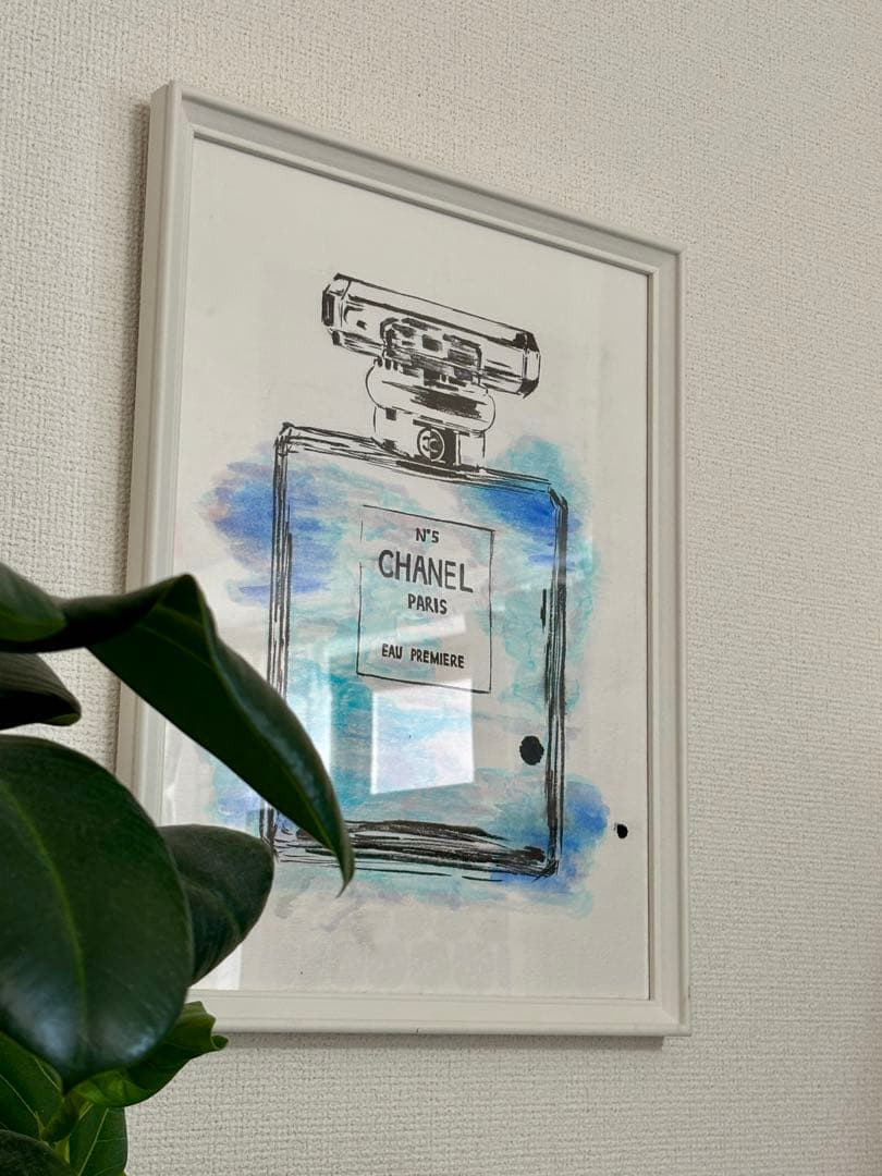 N°5 CHANEL PARIS 水彩画 手描き