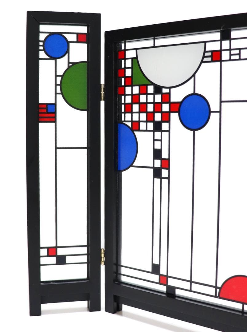 フランク・ロイド・ライト財団 三連窓 ヴィンテージステンドグラス