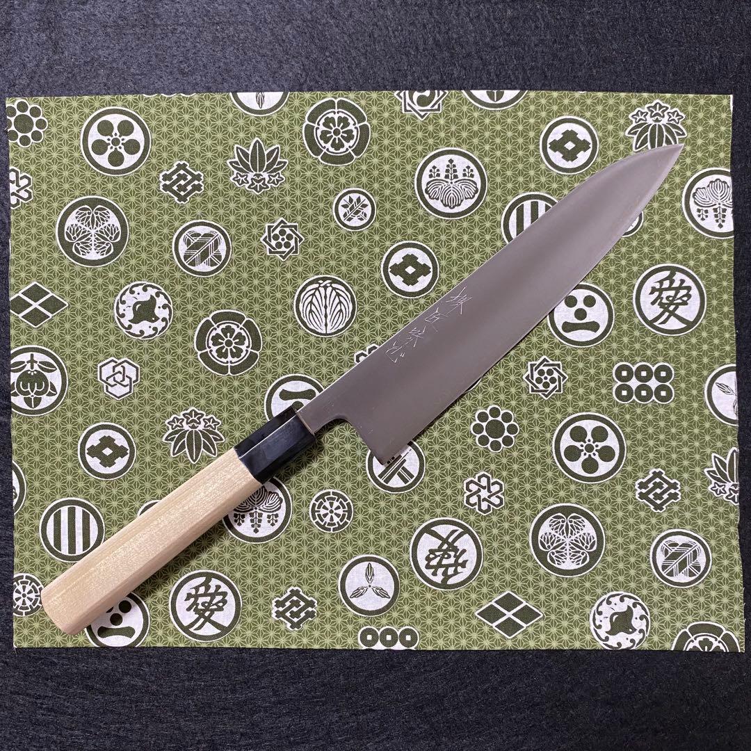 堺匠 味正 プロ仕様 青スーパー 牛刀 210mm 水牛八角柄 - メルカリ