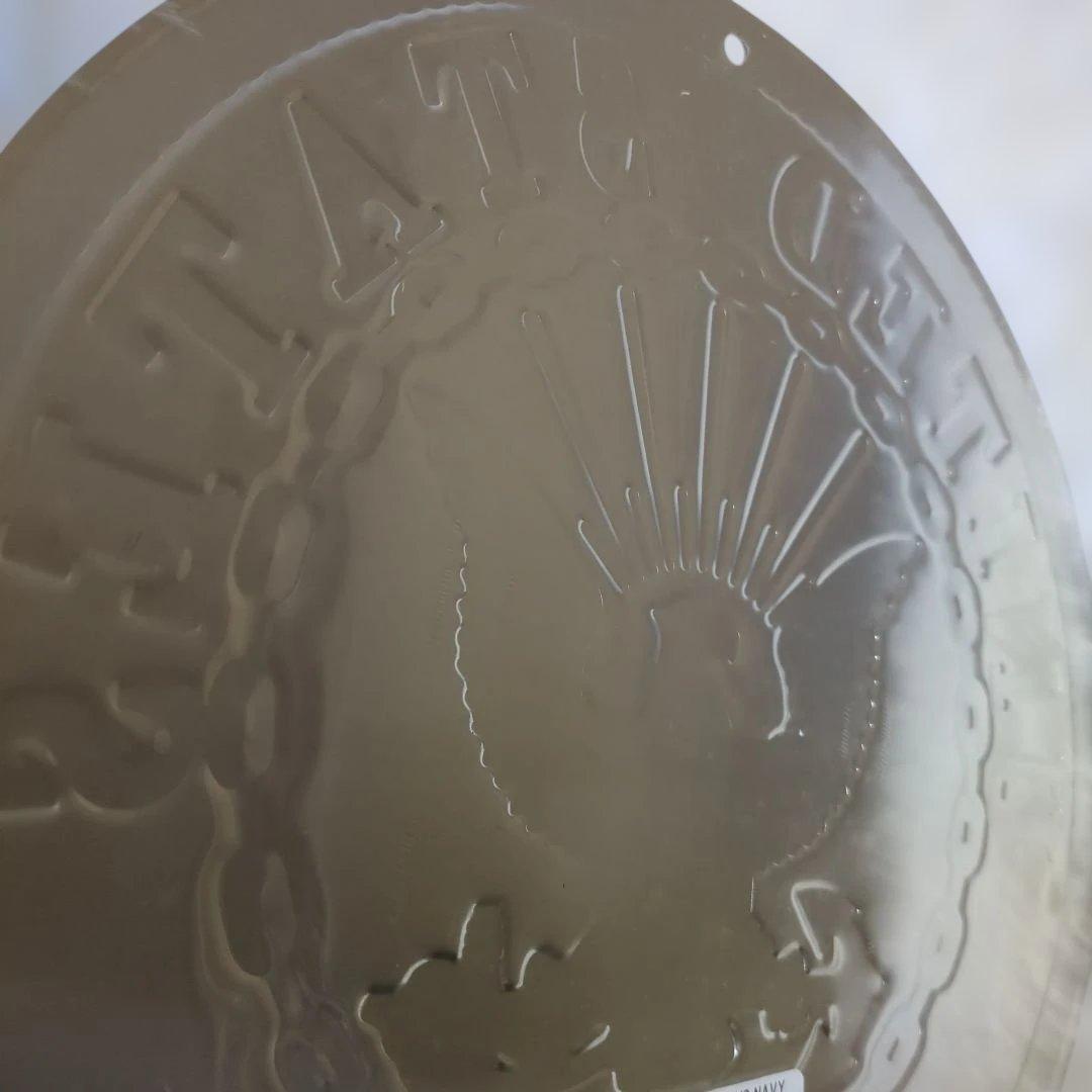 新品　U.S.NAVY　USA製　アルミ　看板　エンブレム　デットストック