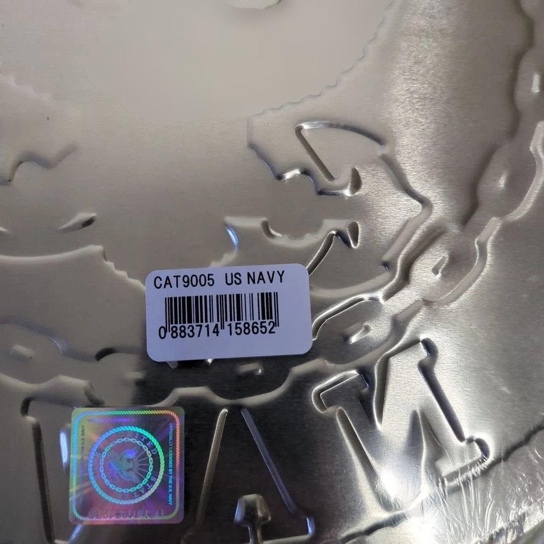 新品　U.S.NAVY　USA製　アルミ　看板　エンブレム　デットストック