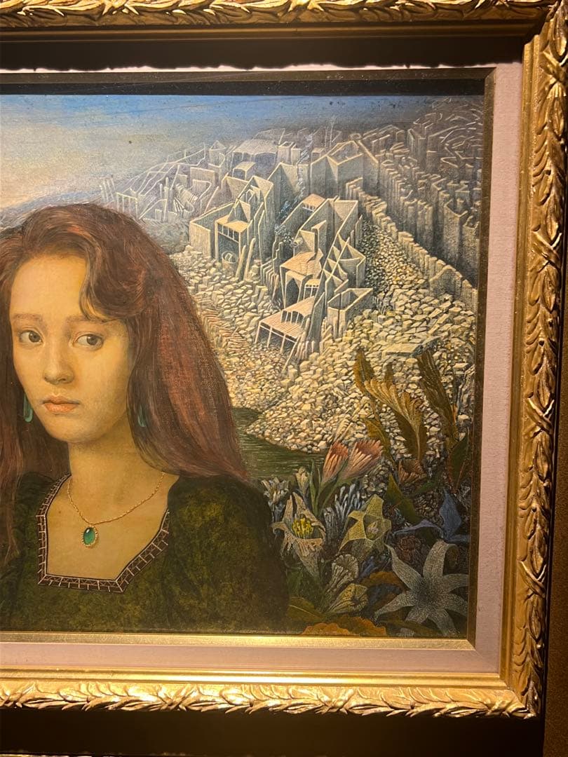 塚本聡　【FLOW-海へ】　肉筆油彩画