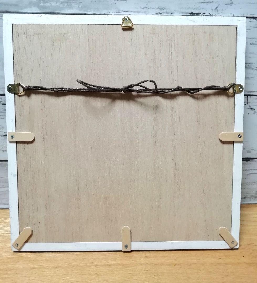 「負けない猫」白樺風ビンテージホワイト額縁ご確認ページ