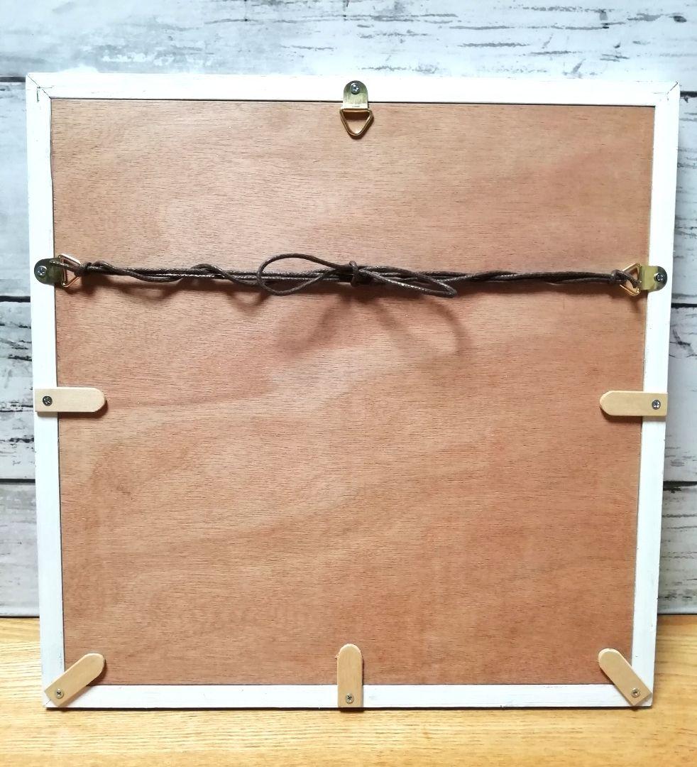 「負けない猫」白樺風ビンテージホワイト額縁ご確認ページ