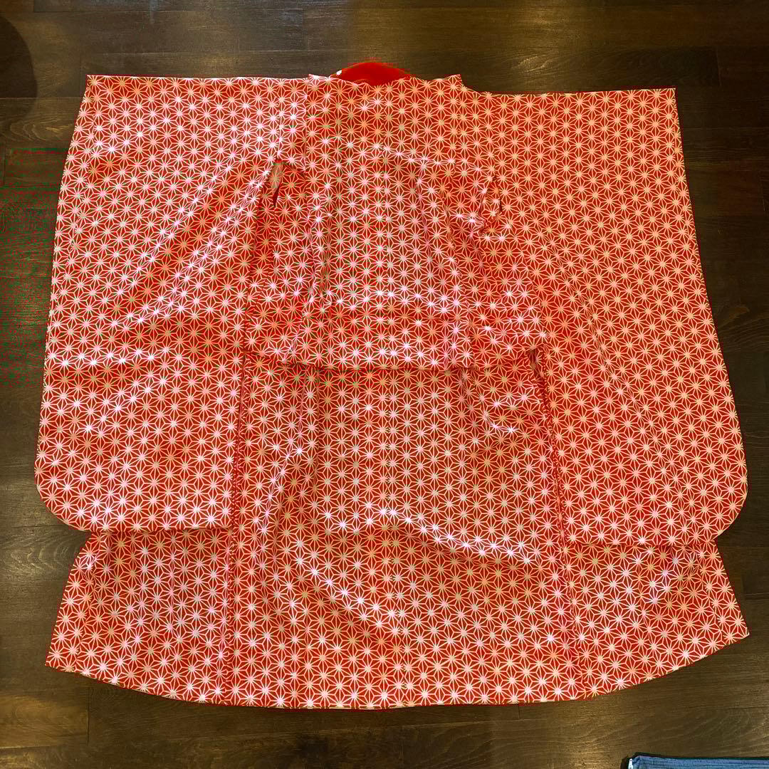 アンティーク 七五三 七歳 大きめ 大正ロマン 着物 帯 小物一式 フルセット