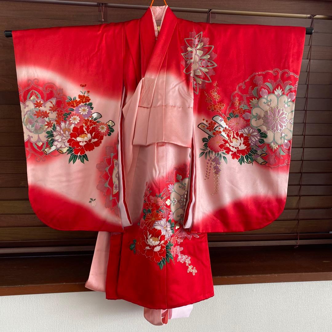 七五三　3歳　正絹　襦袢 着物