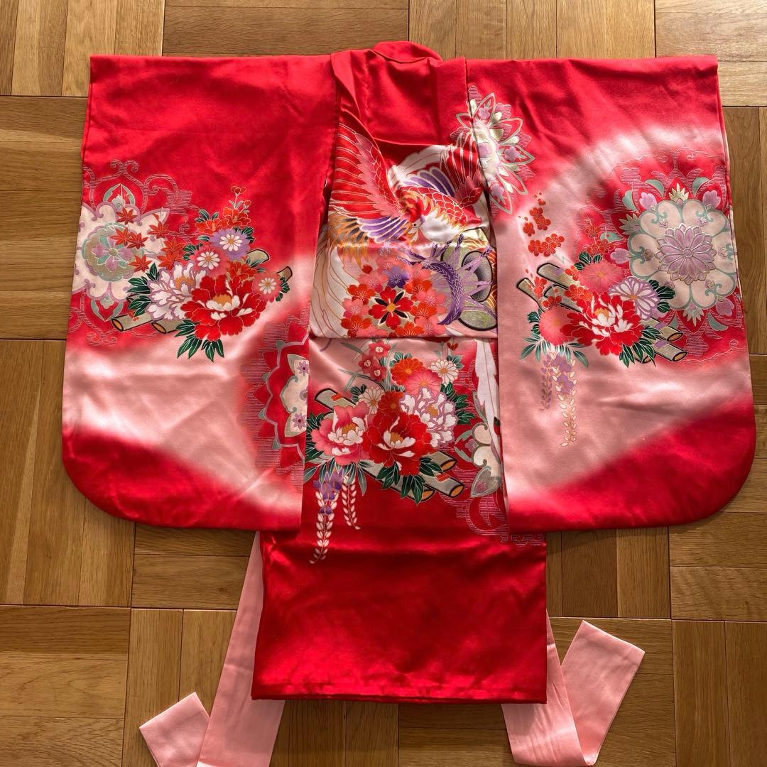 七五三　3歳　正絹　襦袢 着物