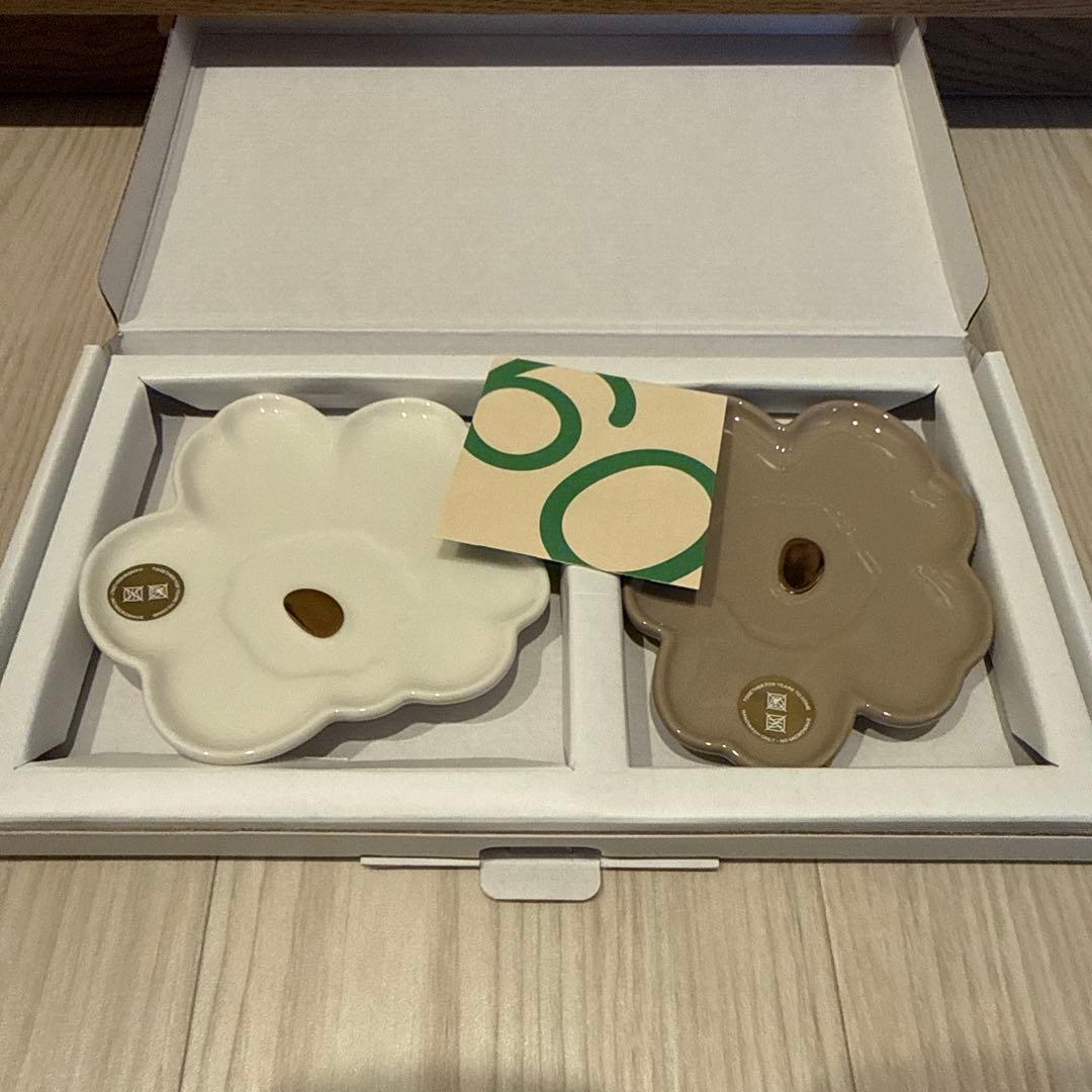 ✩︎⡱マリメッコ ウニッコ 60th プレート　2枚セット✩︎⡱