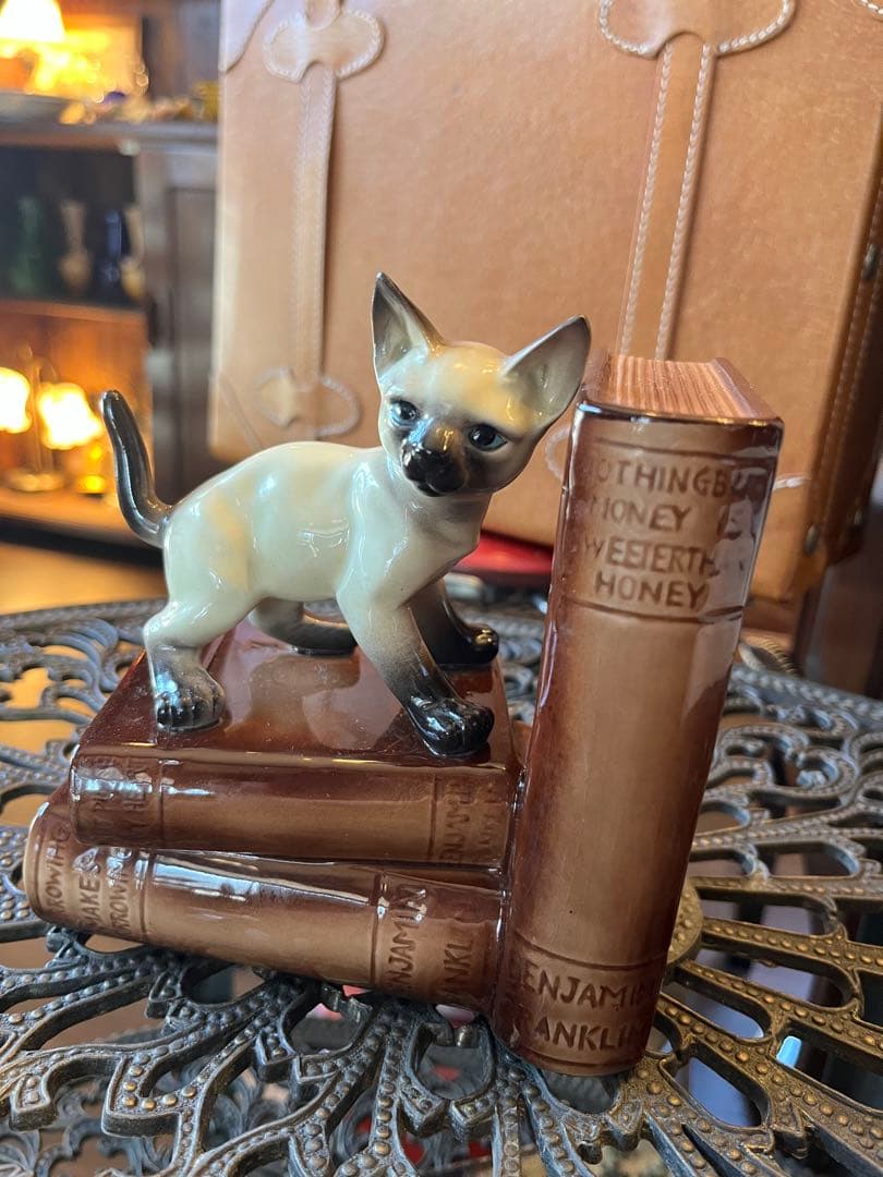 猫ちゃん　ブックエンド