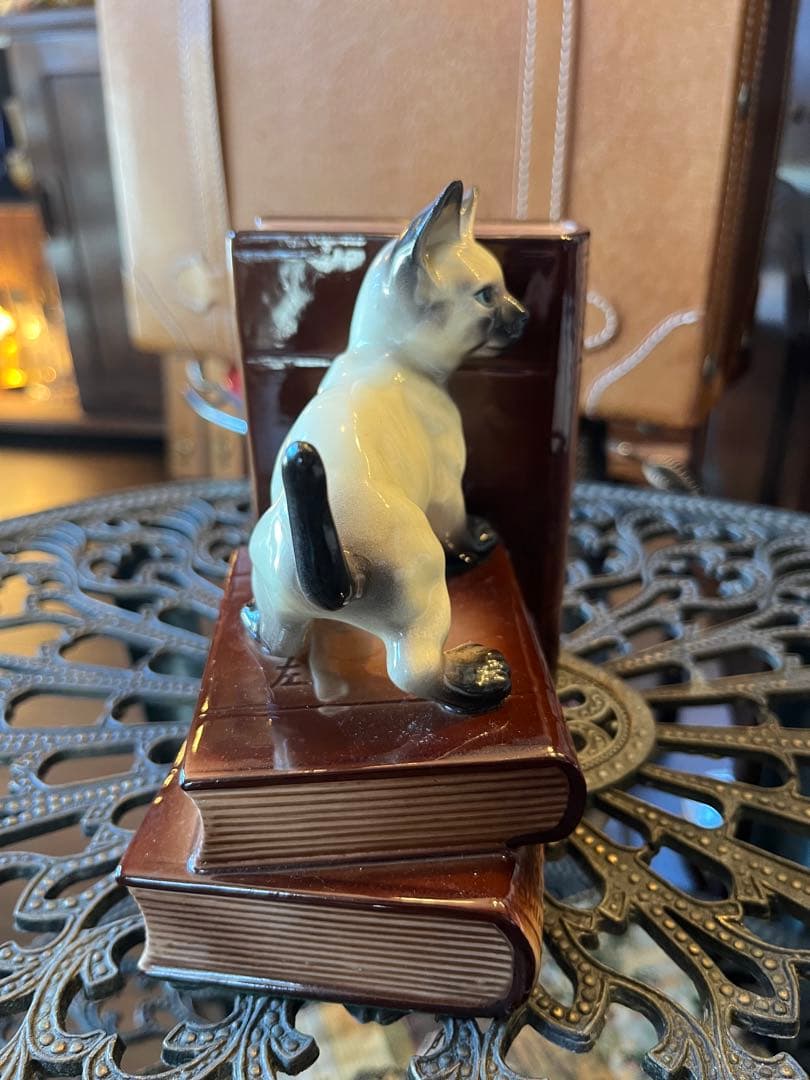 猫ちゃん　ブックエンド