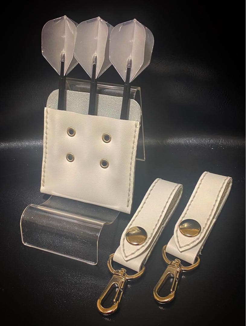 【レザーハンドメイド_全て手縫い】ドロップインダーツケースNo.72