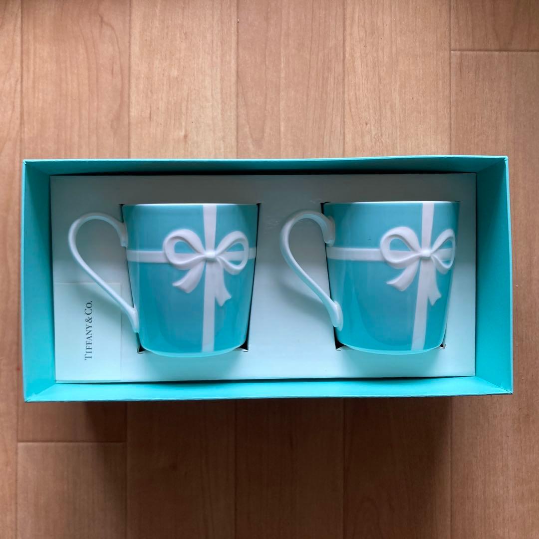 TIFFANY & Co. ティファニーブルーボックスマグセット - メルカリ