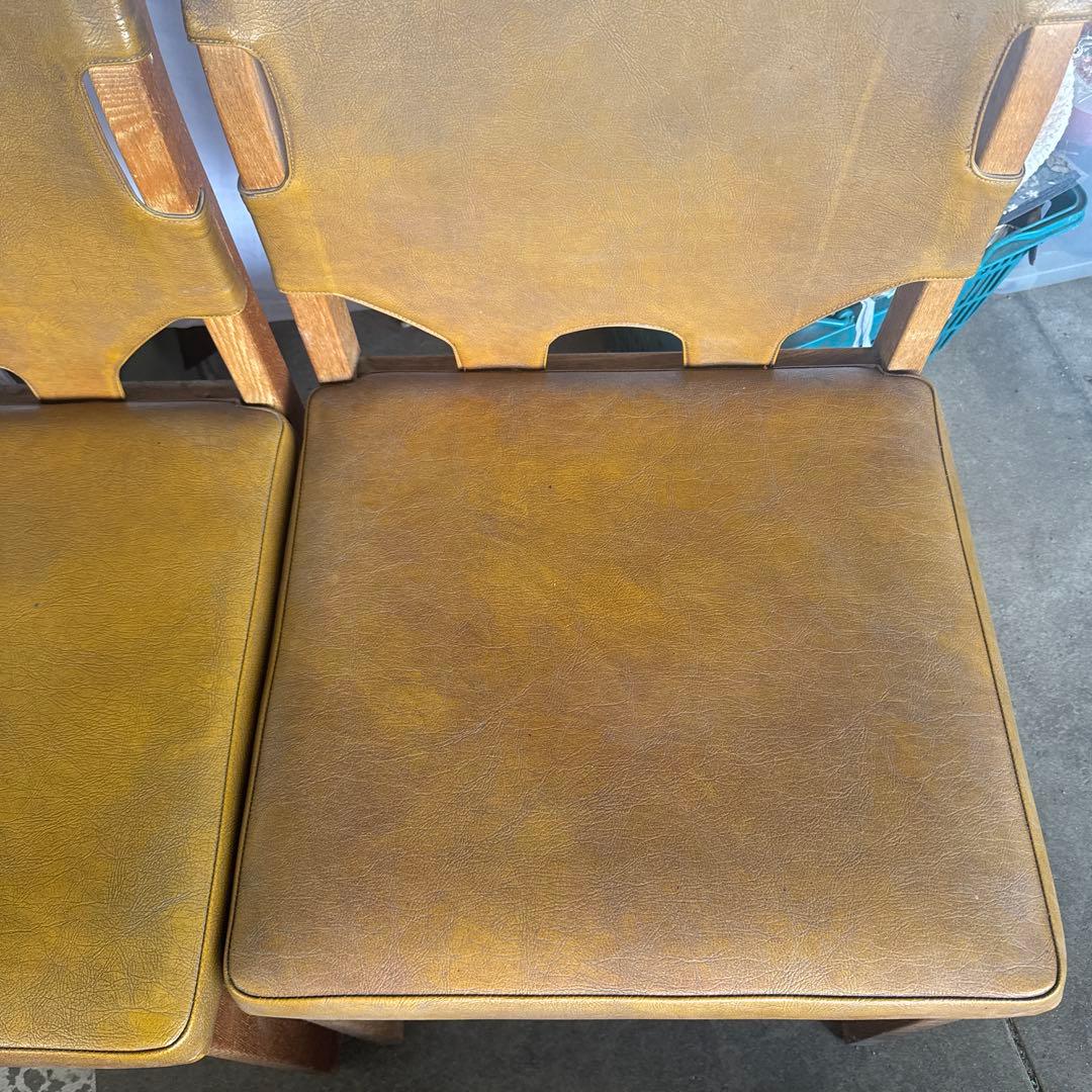 ⚫️椅子 ダイニングチェア 木製 二脚セット ヴィンテージ マルニ木工 希少