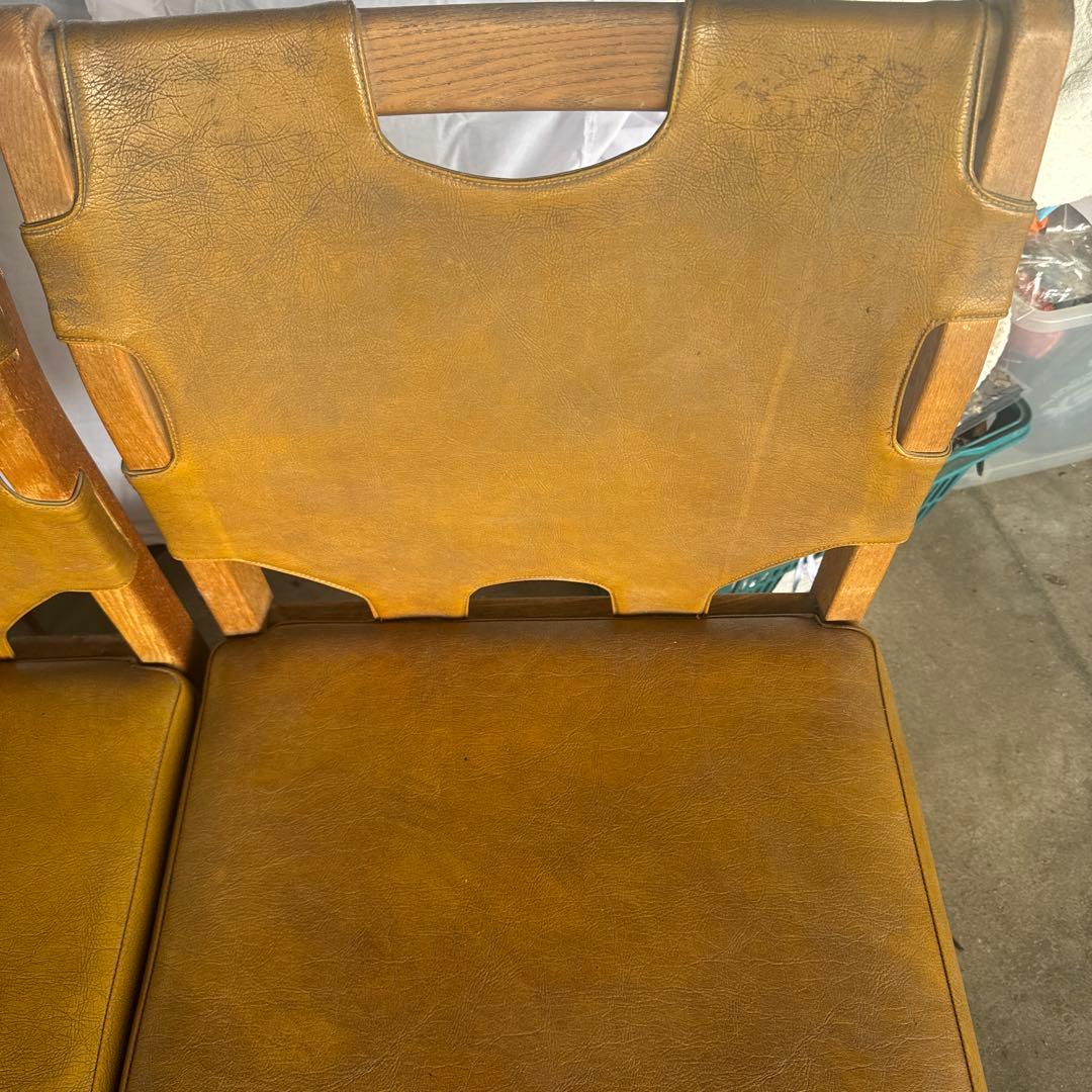 ⚫️椅子 ダイニングチェア 木製 二脚セット ヴィンテージ マルニ木工 希少