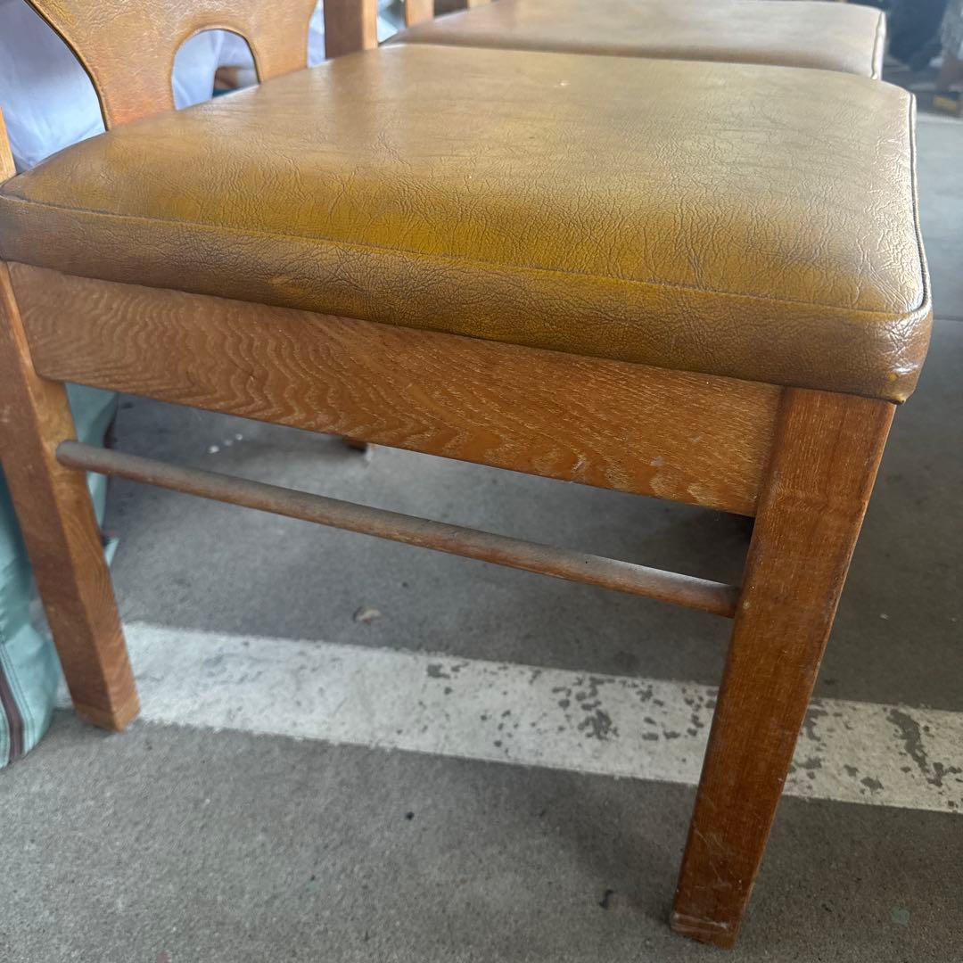 ⚫️椅子 ダイニングチェア 木製 二脚セット ヴィンテージ マルニ木工 希少