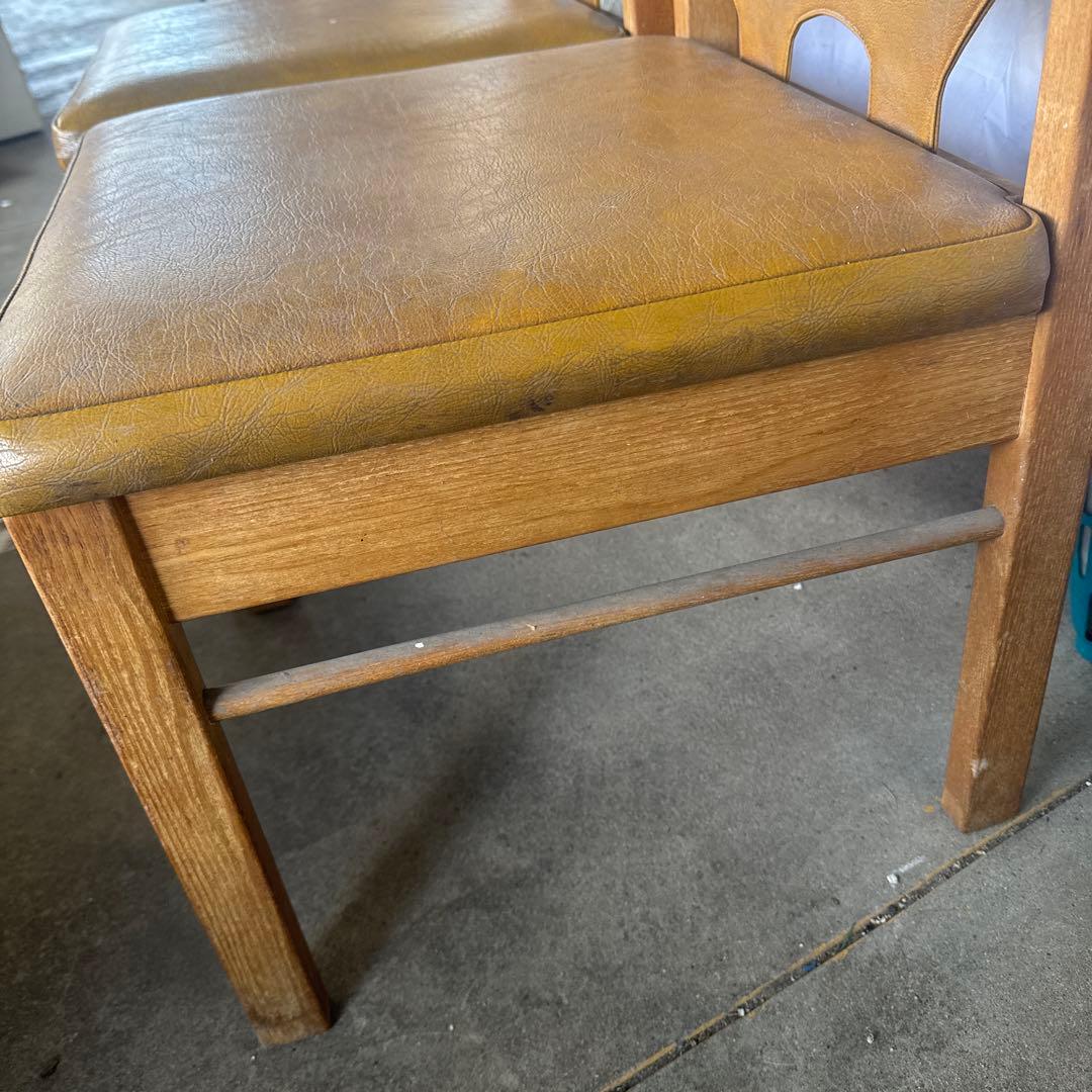 ⚫️椅子 ダイニングチェア 木製 二脚セット ヴィンテージ マルニ木工 希少