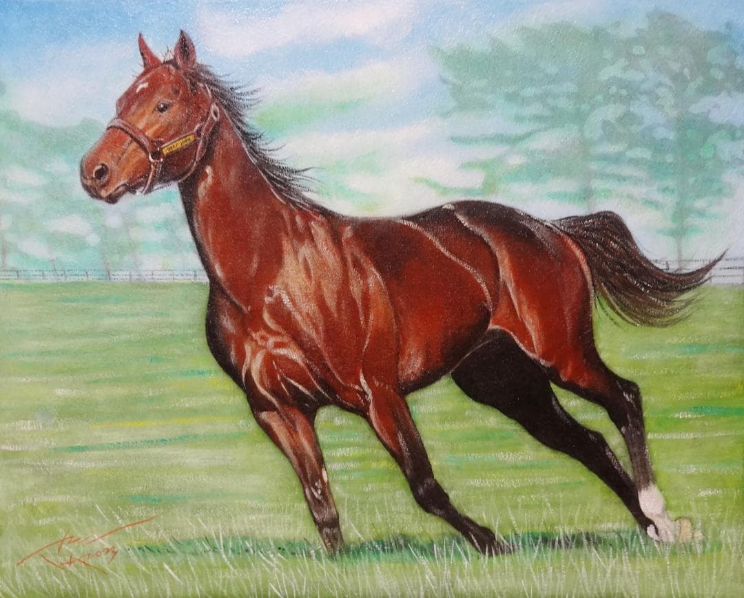 上鈴木正一 上鈴木正一 油彩画 10号大『To the future』