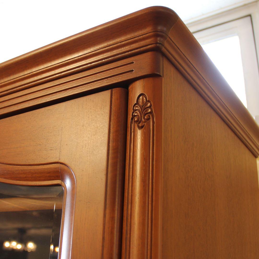 国産木製キャビネット チーク材 展示未使用品