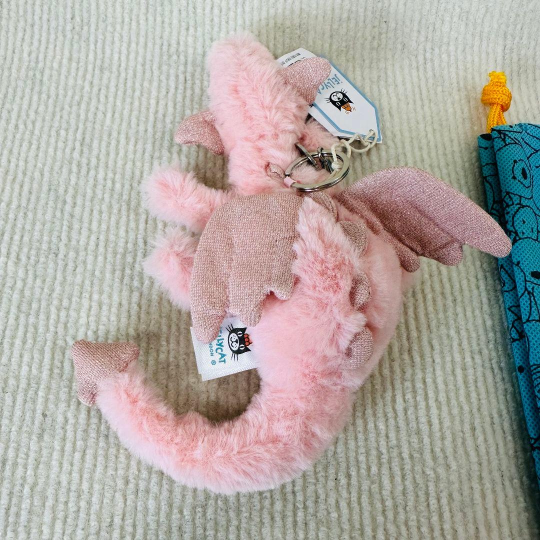 Jellycat キーホルダー ピンク ローズドラゴン Rose dragon - メルカリ
